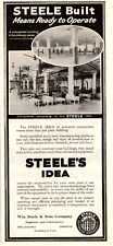 1918 Wm. STEELE & SONS CO. ENGINEERS PRINT AD, BUILDINGS , PLANTS, VTG PRINT AD picture