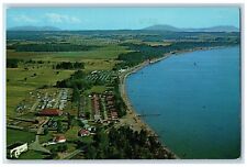 c1960's Aerial View Of Bay Center Resort Blaine Washington WA Vintage Postcard picture