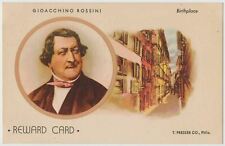 Gioacchino Rossini - T. Presser Co. Music Reward Card picture