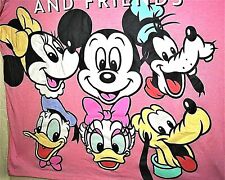 Disney Mickey Mouse & Friends Pink T-Shirt Women's New NOS XS (Runs Large) picture