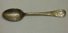 Admiral Dewey Flagship Olympia Hero of Manila Silver Plated Souvenir Spoon Vtg picture