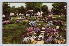 Lewisburg WV-West Virginia, The General Lewis Hotel, Garden, Vintage Postcard picture