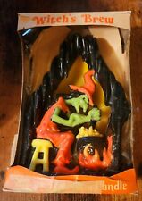 Vintage Gurley Witch's Brew Halloween Glow Candle *Rare* picture