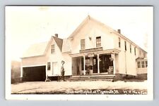 Plymouth VT RPPC of Post Office & General Store, Gas Pump, Vintage Postcard picture