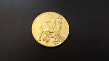 The Artist's Studio 24K Electroplate Gold 2.35 oz Sterling Silver Medal picture