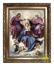 Coronation of the Virgin - 24 in. x 30 in. Framed Canvas picture