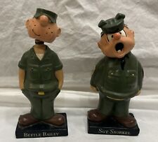 Beetle Baily And Sgt Snorkel bobble heads Very Rare Nice Condition King Features picture
