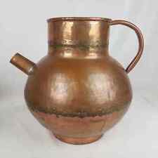 Large Solid Copper Pitcher IMAX Old World Copper Collection picture
