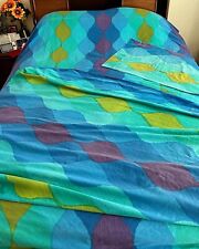 Cannon Seven Seas Twin Bed Sheets & Pillowcase 60’s/70’s MCM Vintage picture