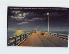 Postcard Moonlight over Gandy Bridge Tampa Bay Florida USA picture