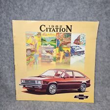 Vintage 1982 Chevrolet Citation Sales Brochure picture