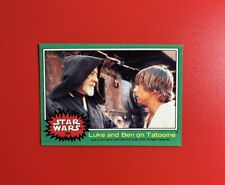 1977 Topps Star Wars Series 4 Green #250 Luke & Ben on Tatooine picture