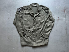 80s Vintage French Army Armee Francaise Military Olive Green F1 Jacket Size S picture