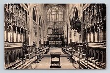 Manchester Cathedral Choir Antique Postcard UNP Unused DB picture