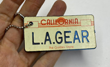 LA Gear Keychain Retro 1980s California Lisence Plate Vintage picture