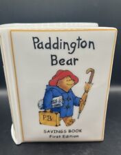 Paddington Bear First Edition Savings Book Bank Royal Worcester Ceramic Bank picture