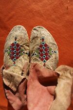 Native American Arapaho Beaded Moccasins circa 1890-1900 picture