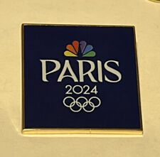 2024 Paris NBC Olympic Media Pin ~ Classic Blue with Logo picture