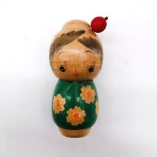 11.5cm Japanese Creative KOKESHI Doll Vintage by SATO SUIGAI Signed KOC125 picture