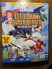 JUSTICE LEAGUE UNLIMITED: LET'S DRAW SUPER HEROES ART SET BATMAN DC COMICS 2014 picture