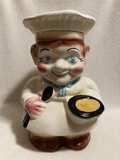 Vintage 1950's Roseville Pottery Ohio RRP Co Happy Chef Cookie Jar #411 picture