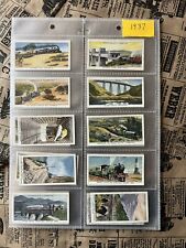 1937 Churchman Cig Tobacco Cards “Wonderful Railway Travel” Complete Set Of 50 picture