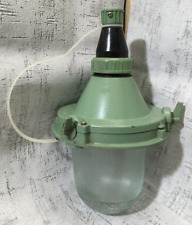 NOS Soviet USSR Vintage Industrial Pendant Lamp NSP11200. USSR quality mark IP62 picture