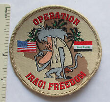 Made in IRAQ OPERATION IRAQI FREEDOM Morale PATCH Cartoon NetIwork I.R. BABOON picture