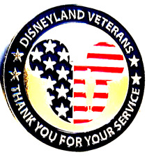 RARE DISNEYLAND MICKEY MOUSE THANK YOU TO ALL OUR SERVICES & VETERANS 1.73