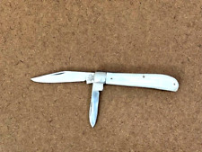 Vintage - SABRE  2 Blade Folding  2 3/4” Mother of Pearl JAPAN - Great condition picture