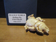 Harmony Kingdom MP's Fragile World Rolling Pig Marble Resin Figurine LE 17 RARE picture
