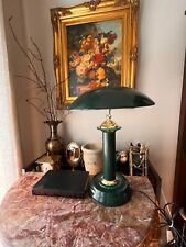 Vtg *Touch-on* Atomic Table Lamp 'Flying Saucer' UFO Mushroom Metal Art Deco 18” picture