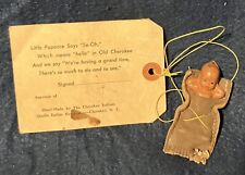 Vintage Mini Native American CHEROKEE PAPOOSE Doll with Original Mailing Card picture