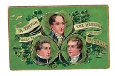 c1909 Tucks #157 St Patrick's Day Postcard The Hearts of All Irishman  Embossed picture
