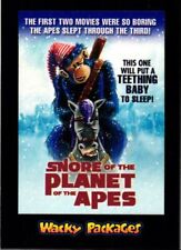 2018 Topps Wacky Packages Snore Planet Apes Sci-Fi Film Parody #4 picture