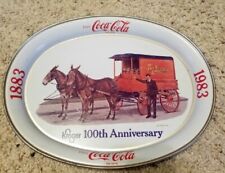 Vintage 1883-1983 Oval Coca-Cola Tray 100th Kroger Anniversary Limited Edition  picture