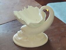Vintage ROYAL WORCESTER White Dolphin/ Fish Footed CLAM SHELL Dish Master Salt picture
