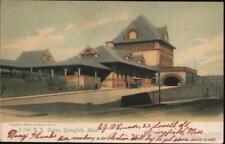 1905 Springfield,MA R. R. Station Rotograph Hampden County Massachusetts Vintage picture