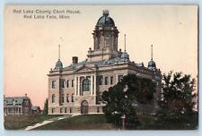 c1910's Red Lake County Court House Building Red Lake Falls Minnesota Postcard picture