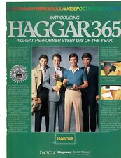 80's Haggar 365 Print Ad Men's wear Slacks Sports Coats Suits 8.5
