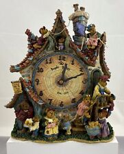 Danbury Mint Vintage Boyd's Bears Collector's Clock Runs Working Original Box picture
