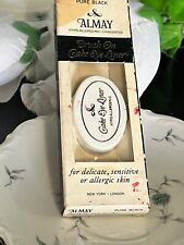 VINTAGE COLLECTIBLE ALMAY BRUSH ON CAKE EYE LINER PURE BLACK NEW picture