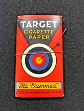 VINTAGE TARGET Cigarette PAPER 1931 BROWN & WILLIAMSON TOBACCO CORP RARE picture