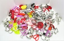 Huge Lot of 113 Unsorted Metal & Plastic Cookie Cutters picture