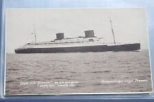 NORTH GERMAN LLOYD LINE SS EUROPA FINE REAL PHOTO POSTCARD picture