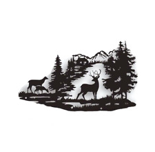 Vintage Classic Forest Elk Wall Decoration Art picture