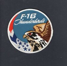 USAF THUNDERBIRDS F-16 Fighting Falcon Swirl Demo Team Squadron Patch picture