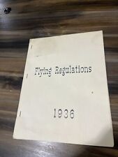 WWII Air Corps 1936 Advanced Flying School Regulations Kelly Field Texas picture