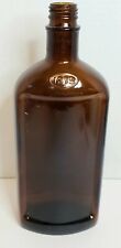 Vintage Amber Glass Bottle Large Brown  Embossed 1879 10