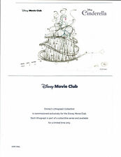 Cinderella 1950 Disney Movie Club lithograph picture